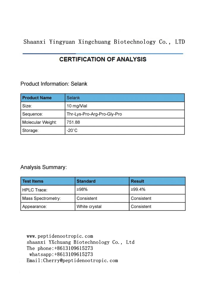 selank peptide side effects