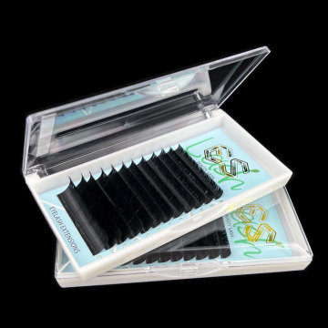 Easy Fan 0.07 C/D DIY Natural Fan Eyelash Extension Trays - Black Cashmere Soft Mix Lashes for Volume Eyelashes