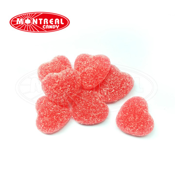 Mini Sour Heart Gummy Jelly Candy Coated Sugar
