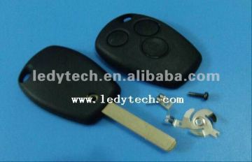 Good quality car key covers no logo for Renault 3 buttons remote key shell, key blanks and key housing