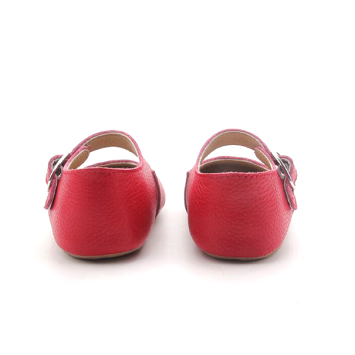 빨간 아기 소녀 메리 제인 드레스 신발