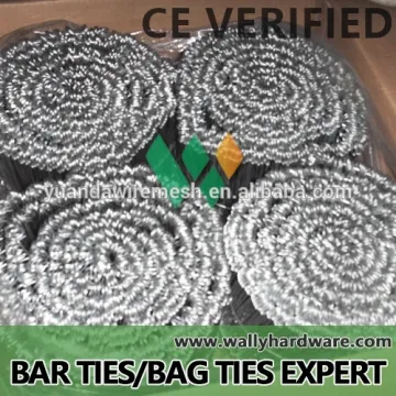 wholesale 16 17 18 ga 6 7 8 9 10 12 16 18 21 24 inch soft galvanized twist bar ties double loop tie wire /bag tie wire