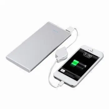 Big capacity ultra-thin keys charge on display, 6,000mAh power bank for cellphone