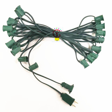 25ft E12 C7 Εξωτερικά φώτα String με απόσταση 12 ιντσών