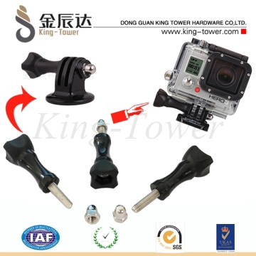 GOPRO! Long black platic head GRENADE GRIP screws for Hero3+ automobile data recorder (with ISO and RoHs certification)