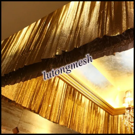 Fashion Aluminum Foil Sequin Fabric Space Divider