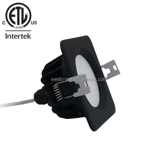 ETL Square IP65 Waterproof Low Voltage Dimmable Recessed LED Downlight