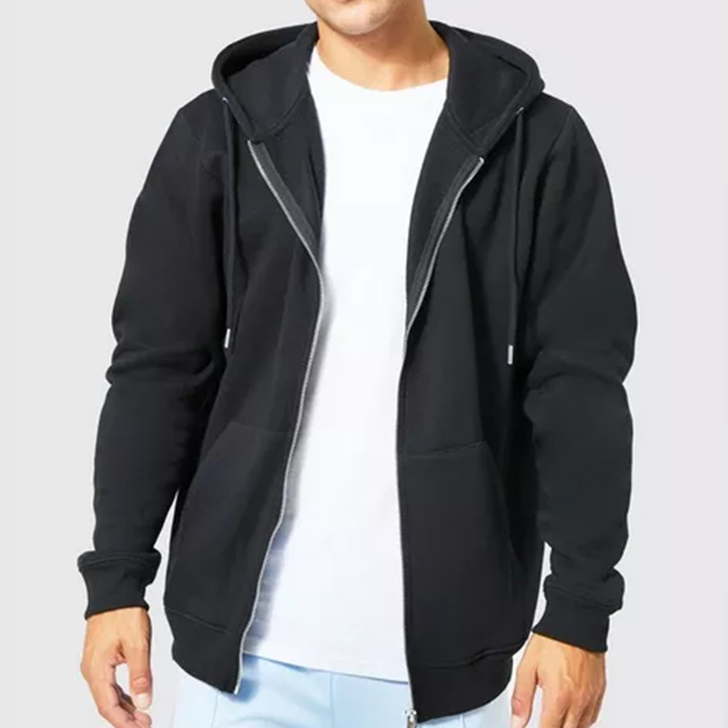 Black Fashion Men's Hoodies Custom Wholesale