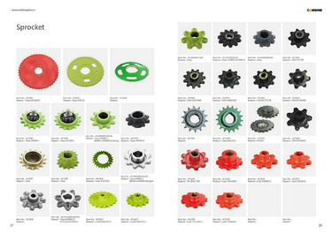 OEM Quality Gears Farm Machinery Pièces de rechange agricoles combinant les récolteurs 3 ans ISO9001 CN; ZHE C45