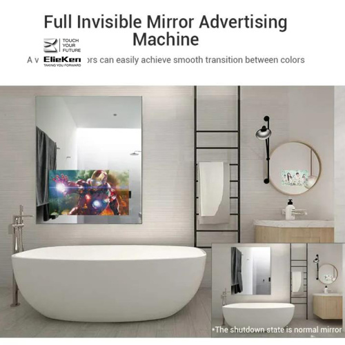 Salle de bain rétro-éclairée Android Smart Mirror TV