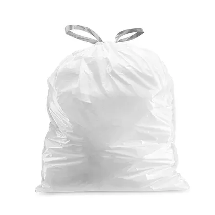 Recycled High-Strength PE Plastic Tall Kitchen Drawstring Trash Bags