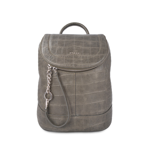 Petit sac à dos en cuir de crocodile véritable de qualité supérieure 2019