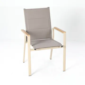 Uplion Outdoor Aluminum Sling Chair for Garden and Patio