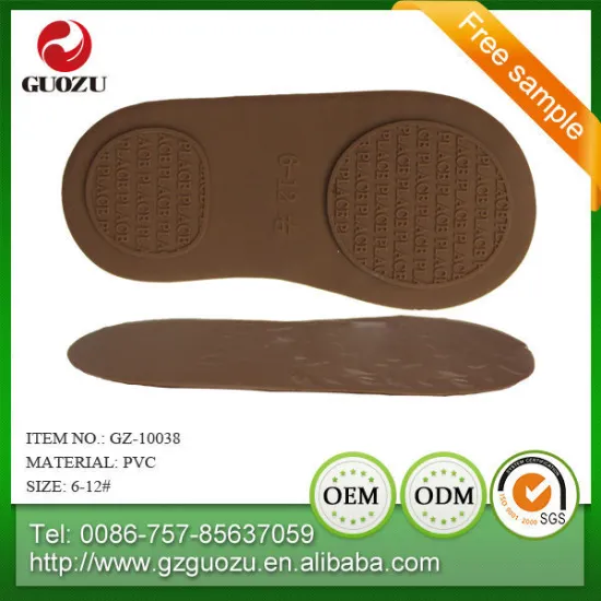 Custom soft pvc baby shoe outsole