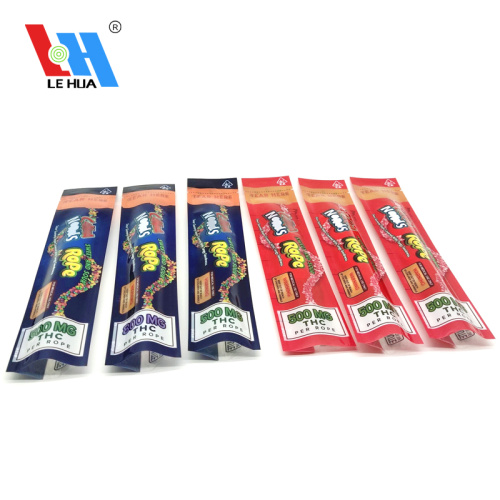 Flat Heat Seal Pouches For Gummy Rope Packaging