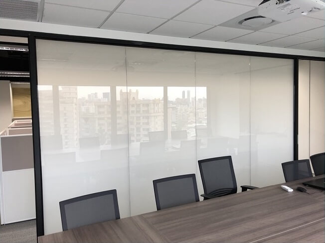 Privacy Dimming Glass Projection Partition Glass