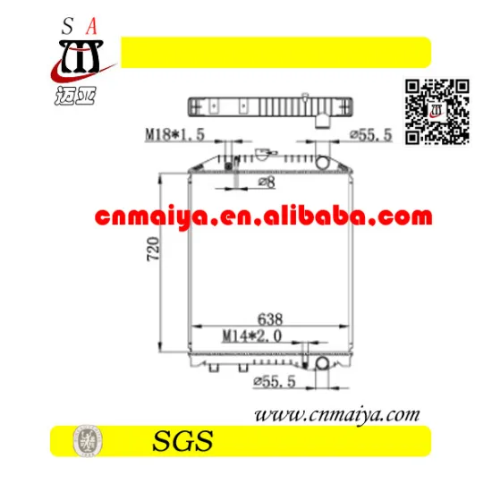 HINO RANGER FMIJ- top tank auto parts