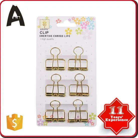 Customized factory supply 19mm binder clip metal