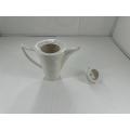 kettle Ceramic white with lid