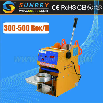 2015 commercial manual digital plastic cup sealing machine