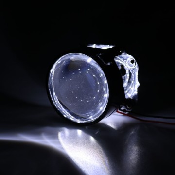 12V WEIXIN Projector LED Car Strip Light for Motorcycle Devil Eyes Headlight Bar