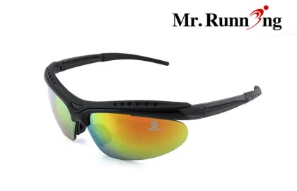 Unisex Mirror Polarized Sport Sunglasses , Comfortable Cycling Glasses