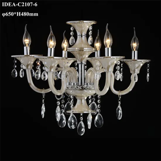 glass bend chandelier hotel crystal hanging lighting