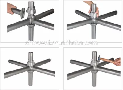 multifunction steel scaffold, kwikstage scaffold, painted steel scaffold