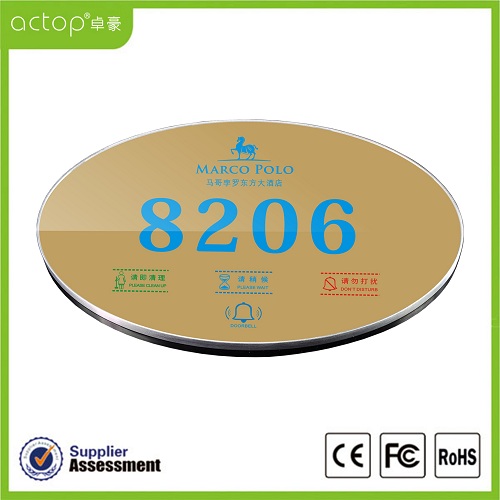 الشاشات التي تعمل باللمس فندق Doorplate مصنعين شنتشن