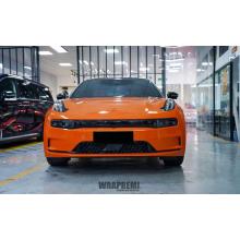 Glossy flery orange car wrap film 1.52*18M