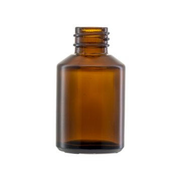 30ml/1 oz Amber Slanted Shoulder Glass Bottle With 20/410 Neck