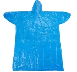 PE Disposable Raincoat for Adults