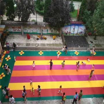 Bright color outdoor children playground flooring