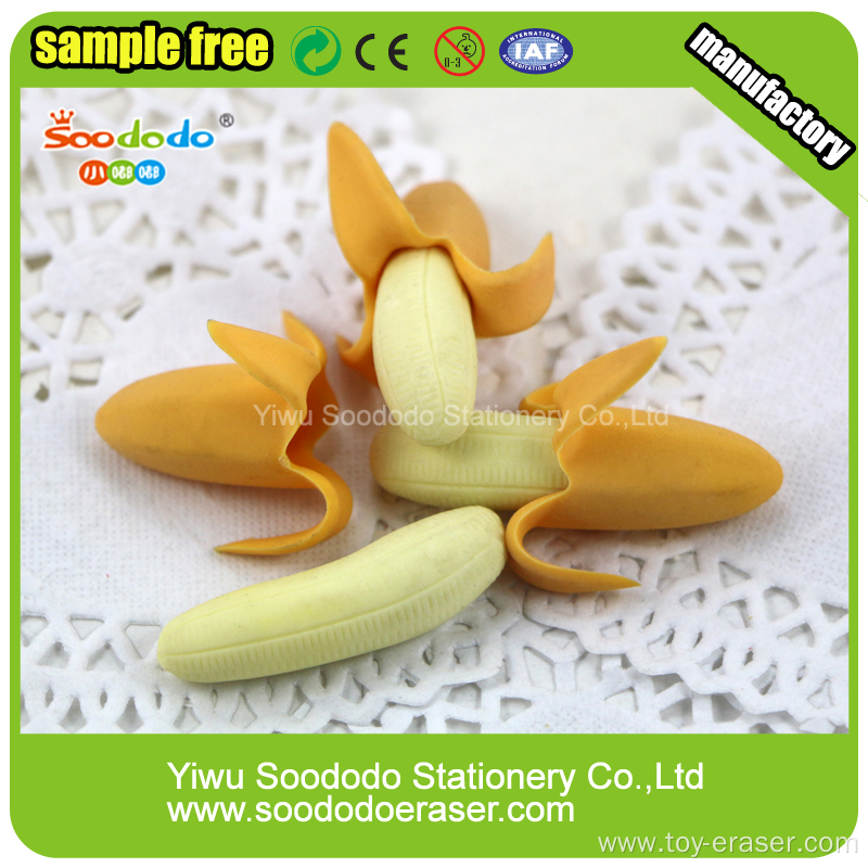 SOODODO Cute Red Long Ears Rabbit Shaped Erasers