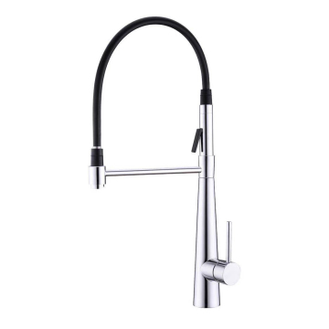 Black Pull-Out Kitchen Mixer Sink Faucet
