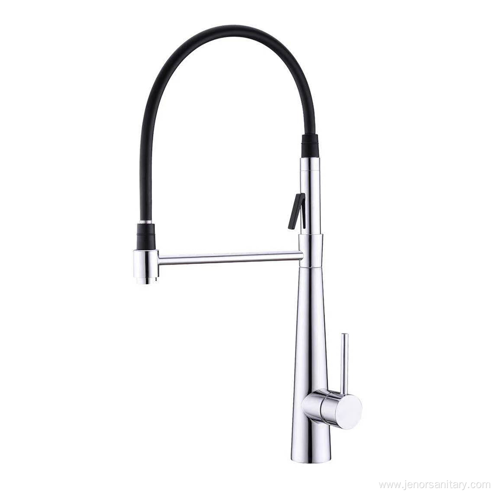 Black Pull-Out Kitchen Mixer Sink Faucet