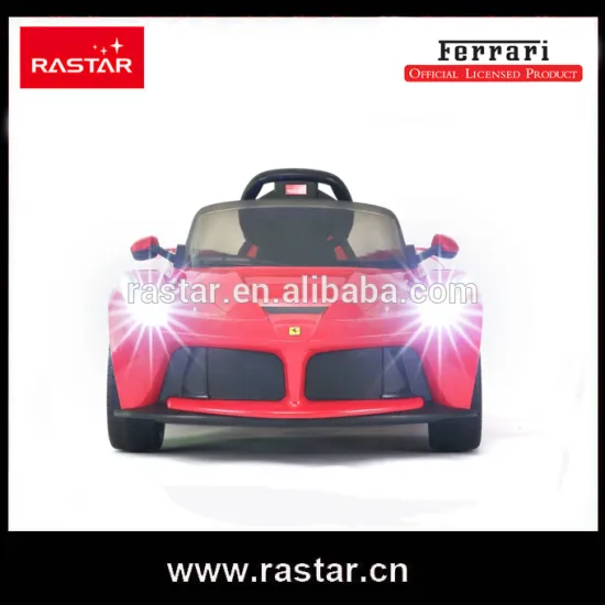 Rastar 2016 opendoor by manual leather car seat ride on car