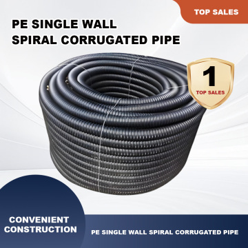 65mm Çaplı PE Tek Cidarlı Koruge Boru