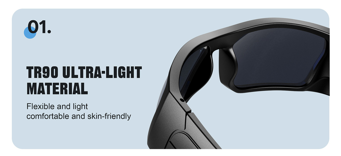 TR90 Polarized Wraparound Sport Sunglasses ME2203-TR90 Ultra-Light Material