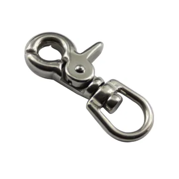 Stainless Steel 304/316 Scissor Snap Hook Lobster Claw Carabiner Swivel trigger Snap Hook