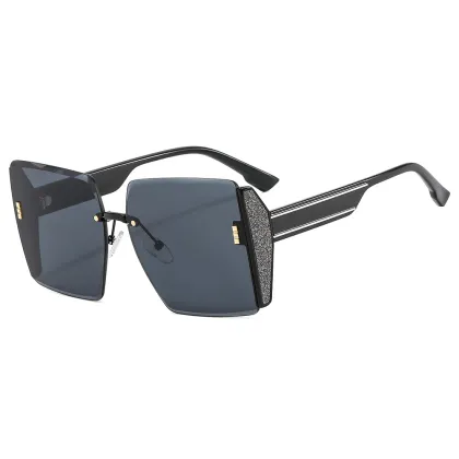 Kenbo Fashion: Latest Vintage Brand Design Rimless Sunglasses - Ultraviolet-Proof Gradient Sun Glasses for Women