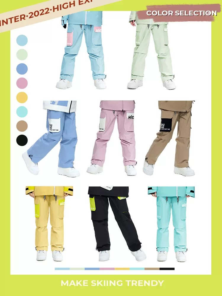 Ski Pants Women's Snowboard Double Freestyle Straight
