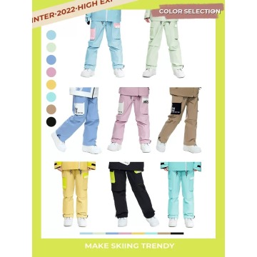 Ski Pants Women's Snowboard Double Freestyle Straight