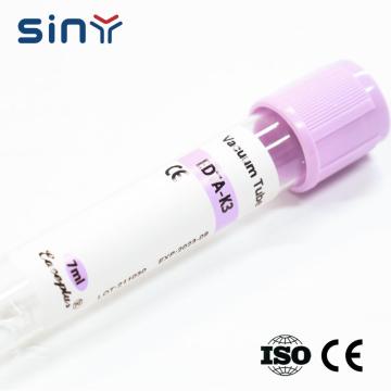 Tubo de recolección de sangre de 7 ml K3 EDTA