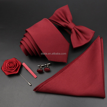 Polyester Jacquard Tie à la cravate florale et au coquine