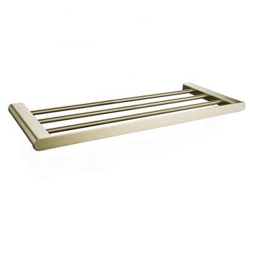 BG Towel Rack: Gold Brushed Wall Mount Stainless Steel Toilet Paper Holder & Towel Bar