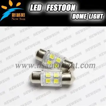 2013 Festoon led light S8.5 31mm 4 SMD 2835 Led Dome light