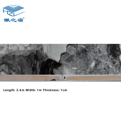 White Base Contrast Obsidian Marble PVC Wall Panel