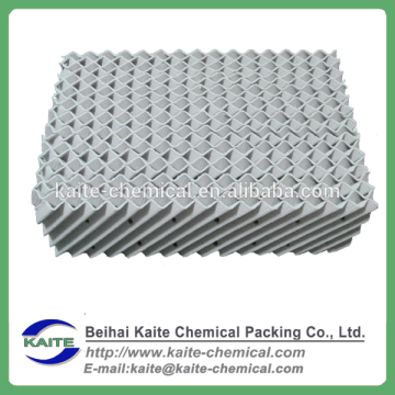 Ceramic corrugated/structured packing