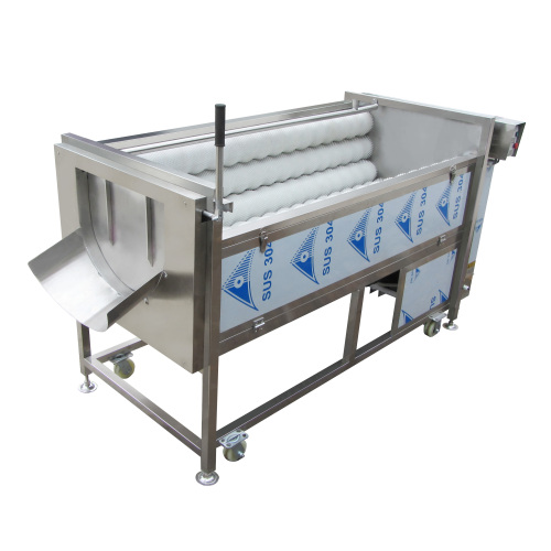 Drum cleaning brush potato cleaning and peeling machine